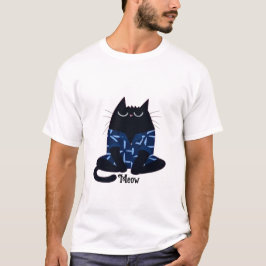 Gemütliche Katze T-Shirt