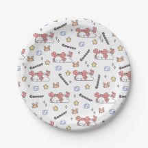 Gemütliche Krebskonstellation Bunny & Crab Zodiac