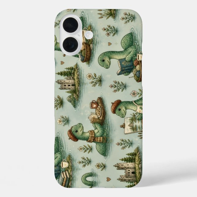 Gemütliche Kryptide Nessie Loch Ness Monster Hobby iPhone 16 Plus Hülle (Rückseite)