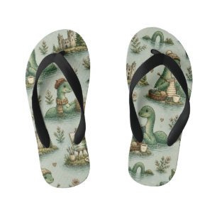 Gemütliche Kryptiden Nessie Loch Ness Monster Hobb Kinderbadesandalen