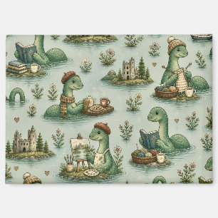 Gemütliche Kryptiden Nessie Loch Ness Monster Hobb Magnet