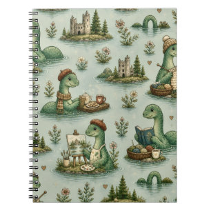 Gemütliche Kryptiden Nessie Loch Ness Monster Hobb Notizblock