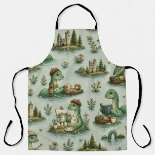 Gemütliche Kryptiden Nessie Loch Ness Monster Hobb Schürze