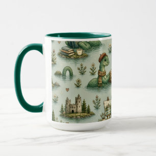 Gemütliche Kryptiden Nessie Loch Ness Monster Hobb Tasse