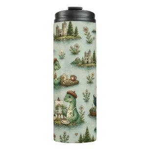 Gemütliche Kryptiden Nessie Loch Ness Monster Hobb Thermosbecher