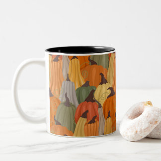 Gemütliche Kürbis Zweifarbige Tasse