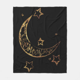 Gemütliche Mond n Rückseite Fleecedecke