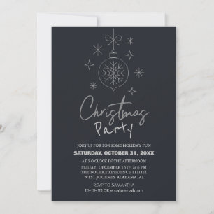 Gemütliche Natur Elegantes Ornament Weihnachten Pa Einladung