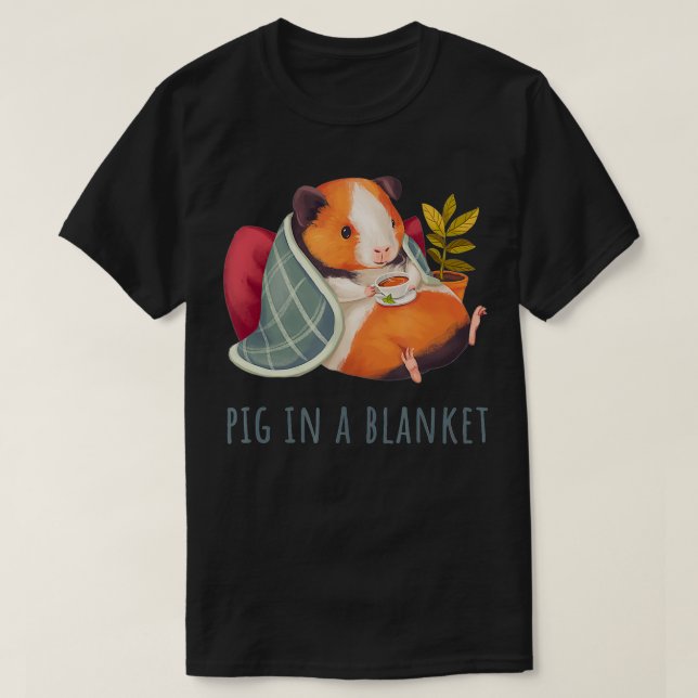Gemütliche Niedliche Guinea Schweinchen in einem B T-Shirt (Design vorne)