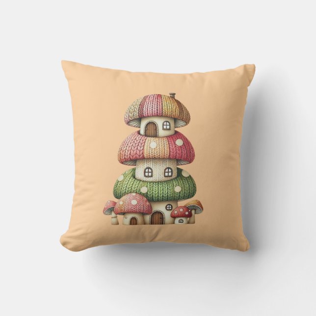 Gemütliche Pilze 7 Kissen (Vorderseite)