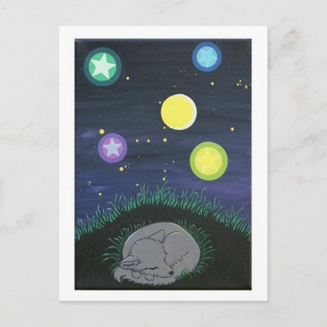 gemütliche Postkarte (Vorderseite)