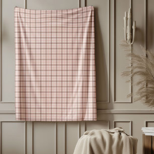 Gemütliche Rose Kariertes Plätzchen für Eleganten Fleecedecke