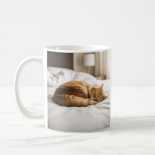 Gemütliche Schlafkatze Kaffeetasse