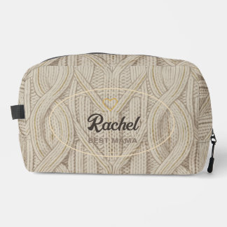 Gemütliche Strickstyle-Make-up-Tasche mit individu Waschbeutel