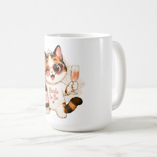Gemütliche süße dreifarbige Katzenbraut in spe Kaffeetasse