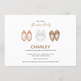 Gemütliche Tierhütten Schlummer Geburtstagsparty Einladung