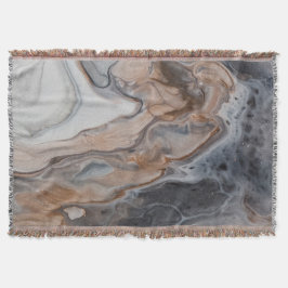Gemütliche und weiche Bronze, Grau und Creme aus M Decke