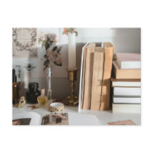 Gemütliche Vintage-Schreibtischaesthetic