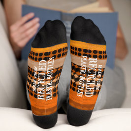 Gemütliche warme Farbtöne nachhaltig gebastelt Soc Socken