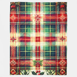Gemütliche Weihnachten Kariert Fleece Blanka mit S