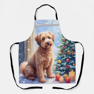 Gemütliche Weihnachts-Bouvier des Flandres Kunst Schürze
