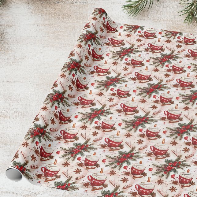 Gemütliche Weihnachts-heiße Cocoa Geschenkpapier (Von Creator hochgeladen)
