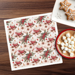Gemütliche Weihnachts-heiße Cocoa Serviette