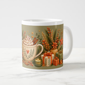 Gemütliche Weihnachts-Heiße Schokolade Botanical G Jumbo-Tasse