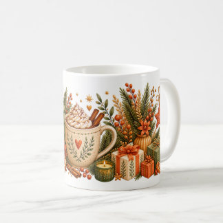 Gemütliche Weihnachts-Heiße-Schokoladen-Botanik Kaffeetasse