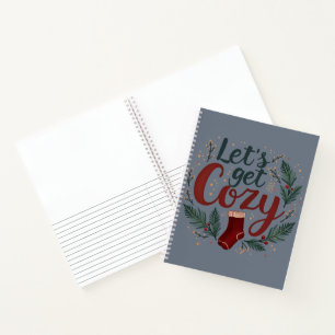 Gemütliche Weihnachts-Pine-Berry-Beschriftung Notizbuch