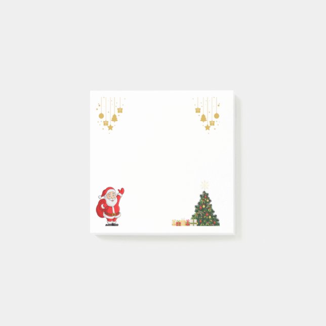 Gemütliche Weihnachts-Post-It-Notizen Post-it Klebezettel (Vorderseite)