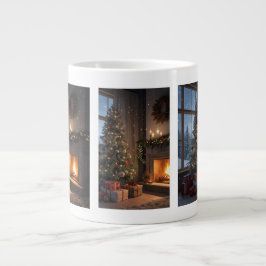Gemütliche Weihnachtsabend-Tasse Jumbo-Tasse