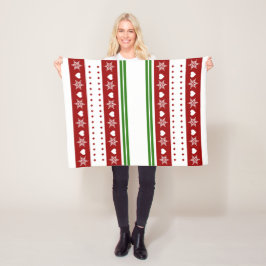 Gemütliche Weihnachtsdecke, kleine 30" x 40" Fleecedecke