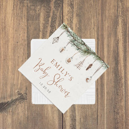 Gemütliche Weihnachtsdusche Party Napkins Serviette