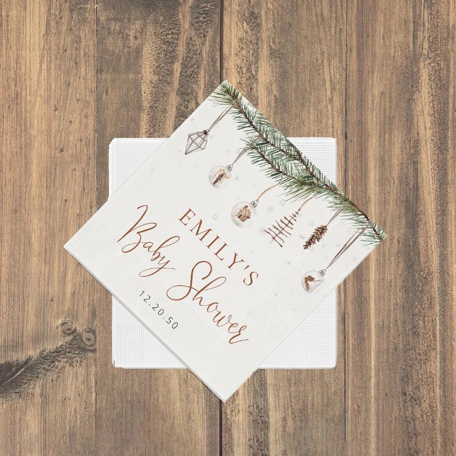 Gemütliche Weihnachtsdusche Party Napkins Serviette (Von Creator hochgeladen)
