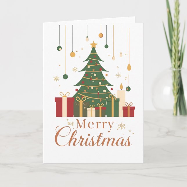 Gemütliche Weihnachtsfeier Karte (Vorderseite)