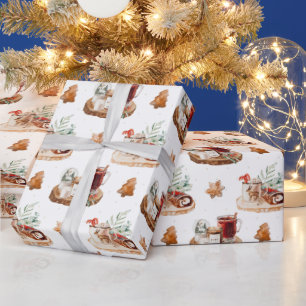Gemütliche Weihnachtsfeiertage Geschenkpapier
