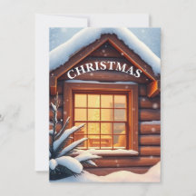 Gemütliche Weihnachtsfenster-Schneefall-Feiertagsk