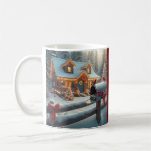 Gemütliche Weihnachtshütte Winter Wonderland Kaffeetasse