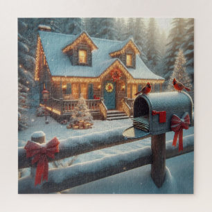 Gemütliche Weihnachtshütte Winterwunderland