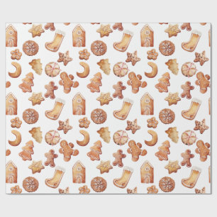 Gemütliche Weihnachtskekse Wrapping Paper Geschenkpapier