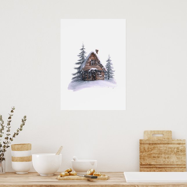 Gemütliche Weihnachtskollektion | Minimaler Holida Poster (Küche)