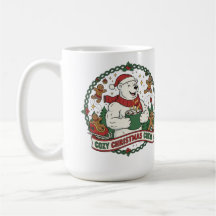 Gemütliche Weihnachtsmannschaft – Süßer Eisbär & L