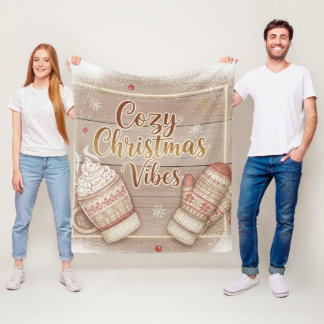 Gemütliche Weihnachtsstimmung Deko-Kissen Fleecedecke