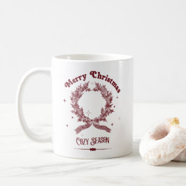 Gemütliche Weihnachtszeit im Vintage-Stil Kaffeetasse