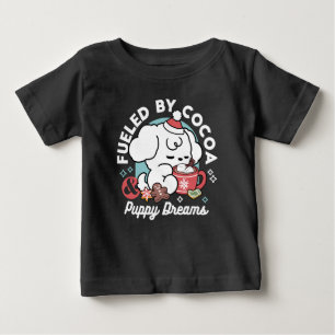 Gemütliche Welpenträume - heiße Schokolade und Wei Baby T-shirt