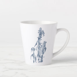Gemütliche Winter-Botanik-Kunst Milchtasse