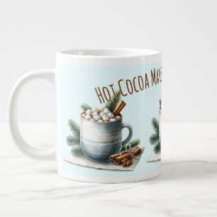 Gemütliche Winter-Kakao-Marshmallow-Szene Jumbo-Tasse