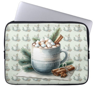 Gemütliche Winter-Kakao-Marshmallow-Szene Laptopschutzhülle