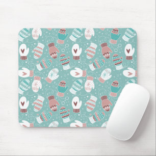 Gemütliche Winter Weihnachten Mittens Muster in Mi Mousepad